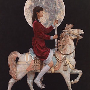 メリーゴーランド　227.3×165.7cm　2013年　acrylic, oil on canvas