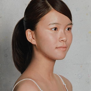 MK No,2 45.5×28.1cm 2018年 acrylic，oil on panel